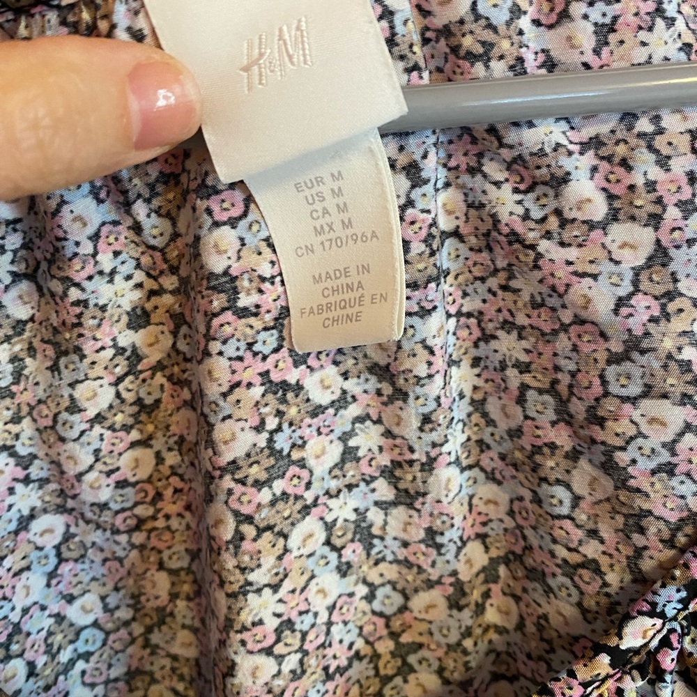 H&M Floral Dress with Pink and Cream Blooms